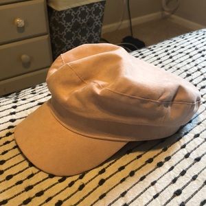 Light pink bakers cap